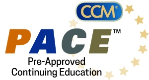 CCM PACE Pre-Approved Continuing Education Logo