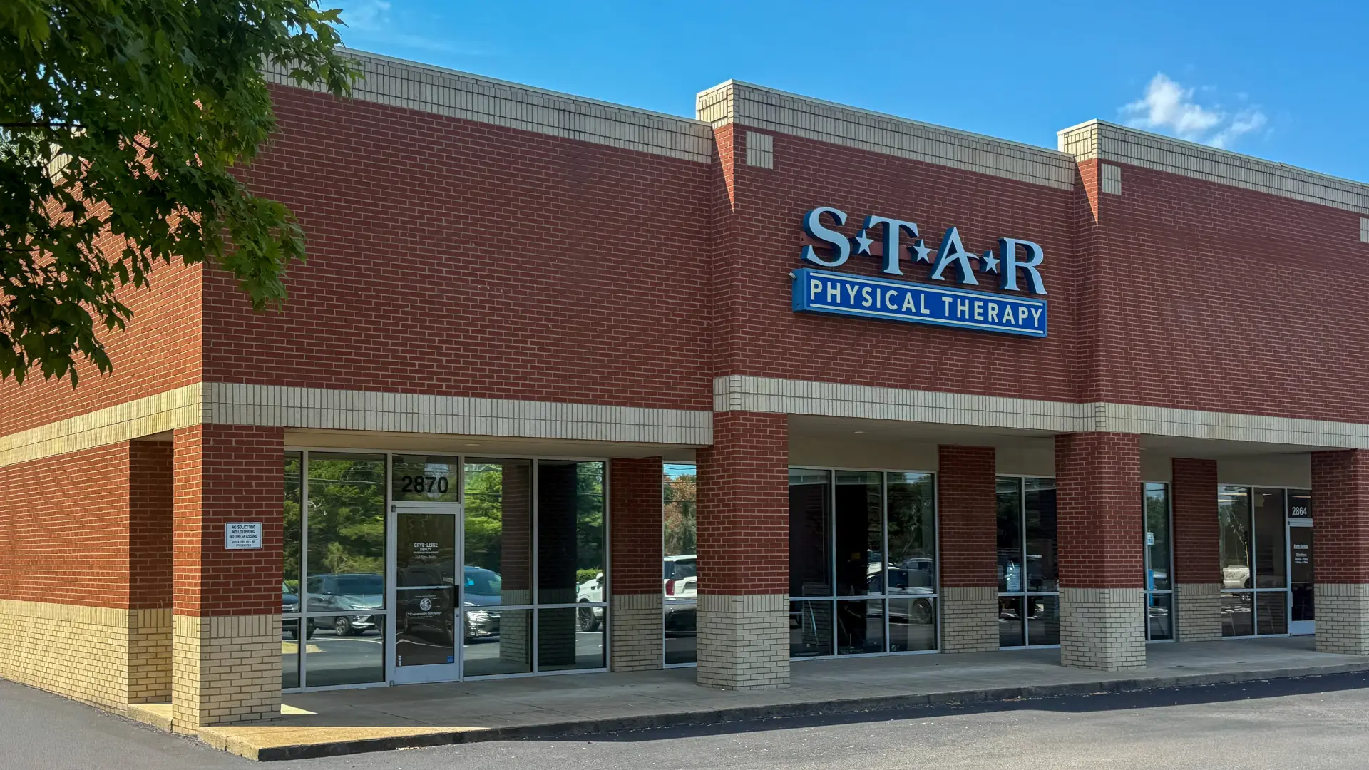 STAR Physical Therapy Murfreesboro South clinic exterior in Murfreesboro, Tennessee